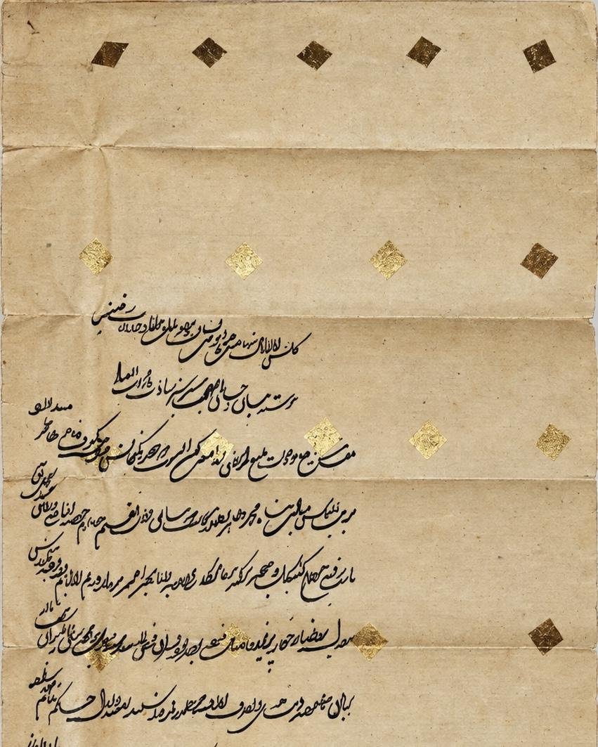Another Photograph of Original Royal Shahi Farman