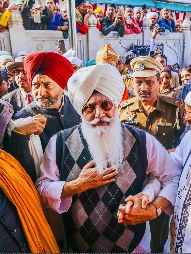 Sikh Spiritual Leader Entering Sanctum
